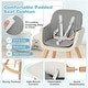 preview thumbnail 30 of 46, Costway 3 in 1 Convertible Wooden High Chair Toddler Feeding Chair - See Details