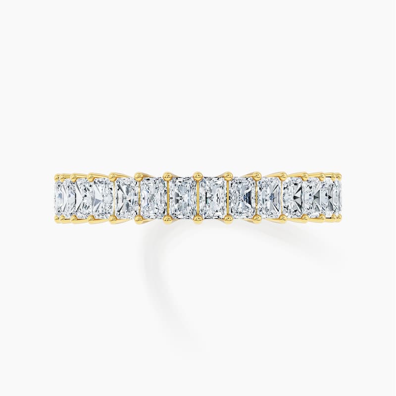 Auriya 14k Gold Radiant North-South Lab Grown Diamond Half Eternity Band 1.60 - 5.25 ct. tw. (F-G, VS)