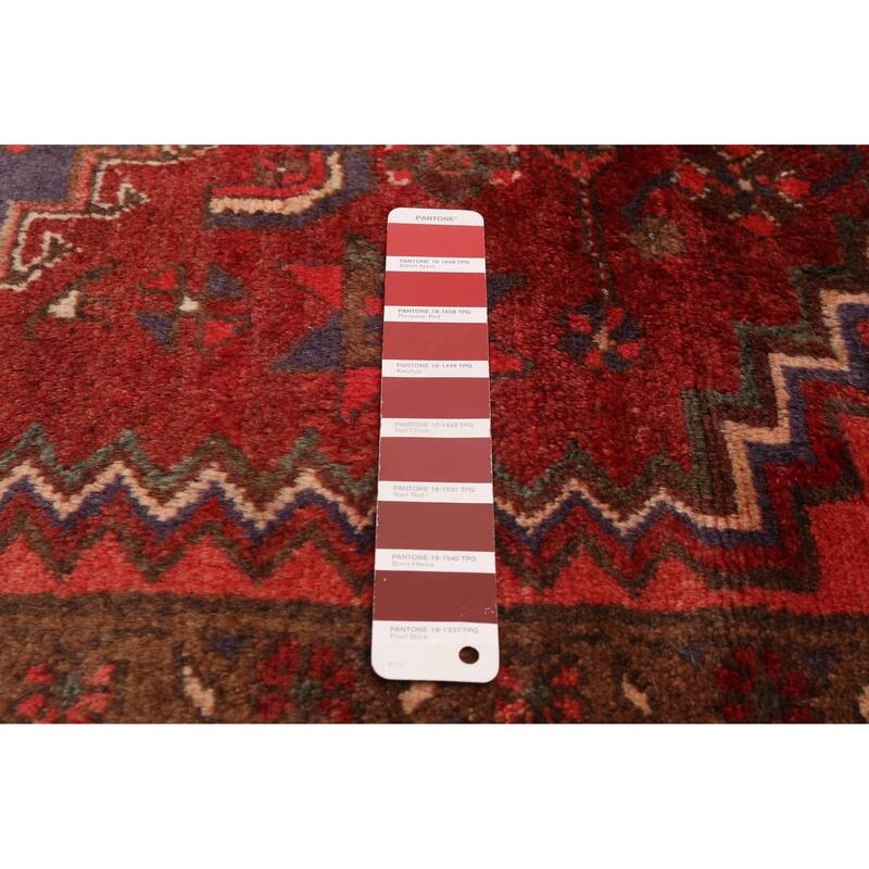 ECARPETGALLERY Hand-knotted Andelz Red Wool Rug - 4'4 x 6'8