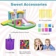 preview thumbnail 11 of 10, Costway Inflatable Bounce House with Slide Jumping Area Obstacle Ball