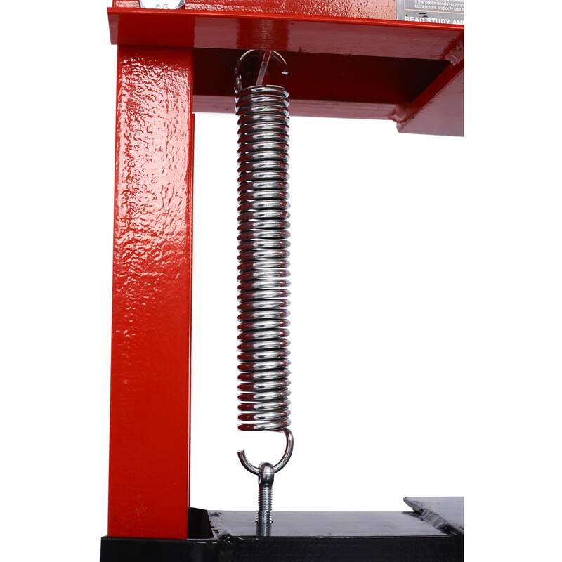 Hydraulic Shop Press ,12-Ton Capacity , Floor Mount ,with Press Plates, H-Frame Garage Floor Press, Adjustable Working Height