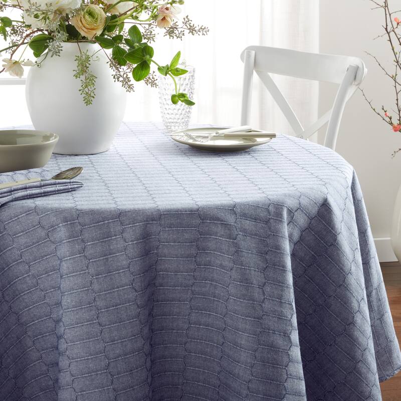 Martha Stewart Honeycomb Modern Farmhouse Tablecloth