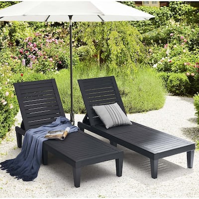 Empyrean Waterproof, Lightweight, and Adjustable Outdoor Chaise Lounge Chairs for Patio and Poolside - 74.5" x 22.8" x 11.2"