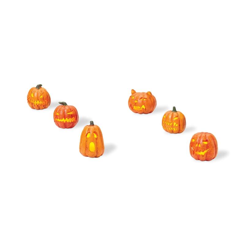 Department 56 Village Halloween Lit Jack-O-Lanterns Accessory - 6ct - 810798