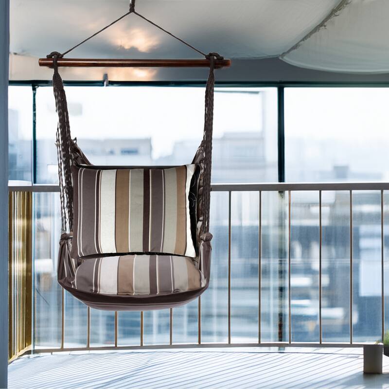 Magnolia Casual Swing Set 4 piece - Slate Gray Stripe w/ Slate Gray Stripe