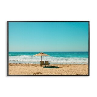 Stupell Beach Calm Wave Watching Framed Giclee Art Design By Norm ...