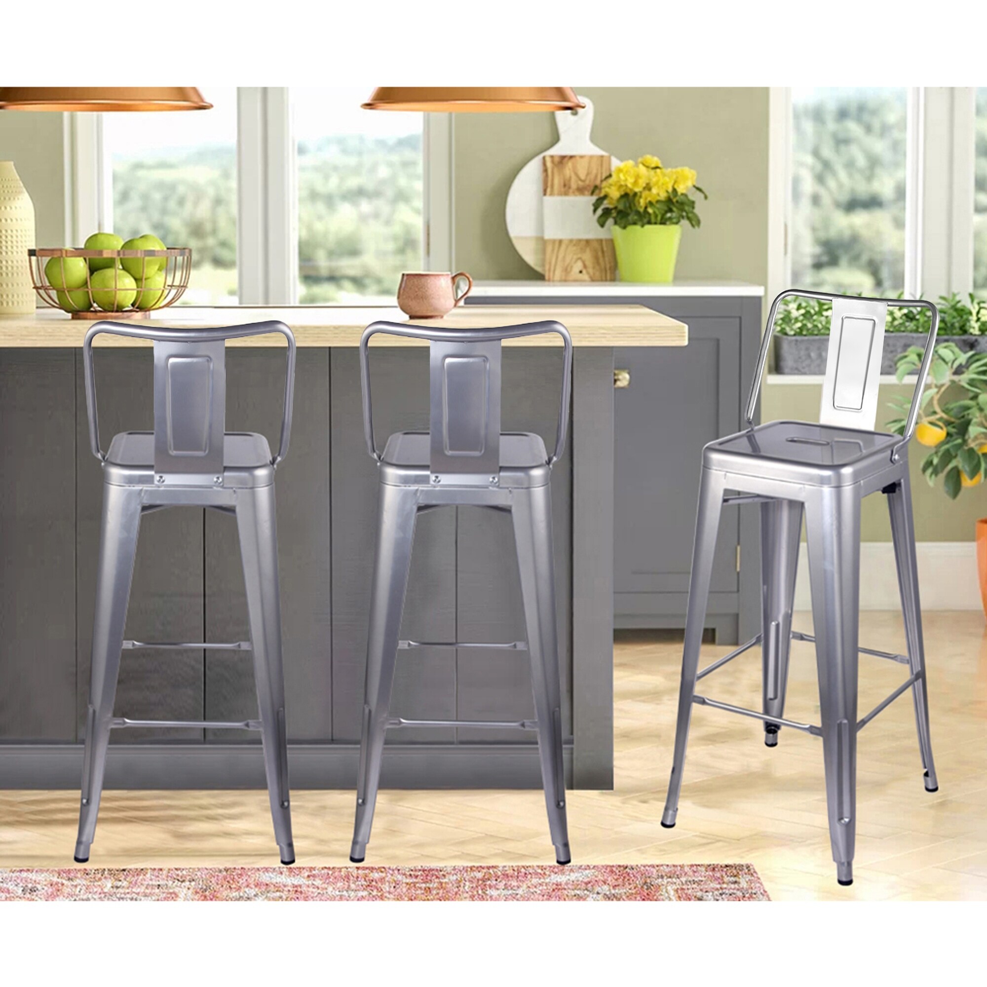 30 inch metal sales bar stools with back
