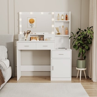 Newly designed smart mirror dressing table with drawers and storage ...