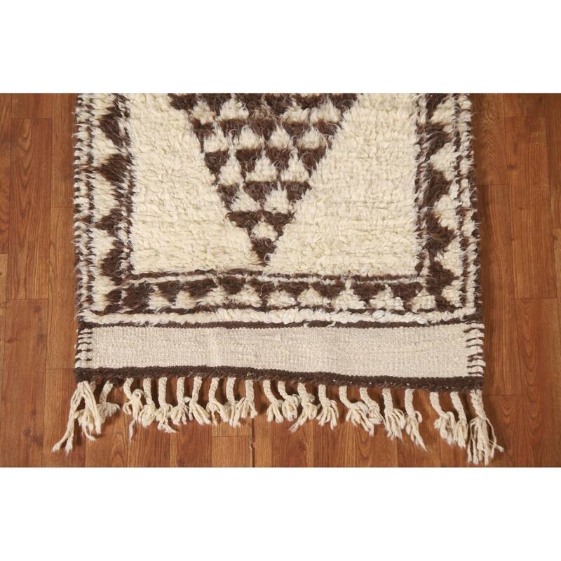 Natural Dye Tribal Anatolian Runner Rug Handmade Turkish Wool Carpet - 2'9"x 11'4"