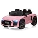 preview thumbnail 30 of 41, 12V Kids Ride On Toy Car, Licensed by Audi Toy Car with Remote Control Pink