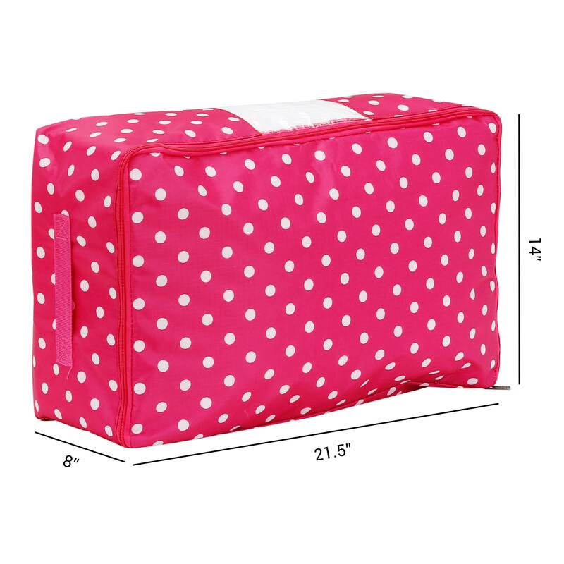1 Pack Clothes Storage, Storage Bags,Moving Bags for Organizing Bedroom,Comforter,Closet Organizers and Storage - Rose - 21.5*14*8in