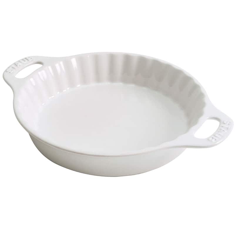 STAUB Ceramic 9-inch Pie Dish - White