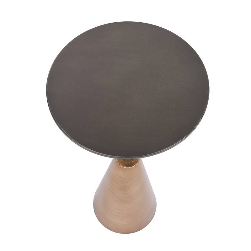 Nyla Round Pedestal End Table - 23.5"H x 13.5"W x 13.5"D