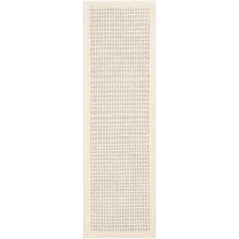 Livabliss Siena Casual Border Area Rug - Cream/Slate - 2' 6" x 8'