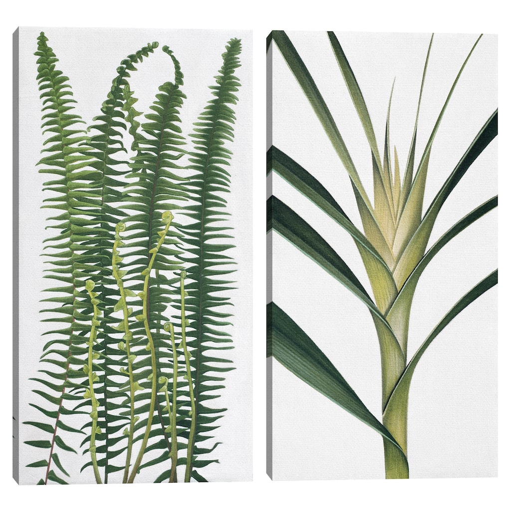 Green Things 1, Green Things 4 by Nyoman Sudarsa Canvas Art Prints