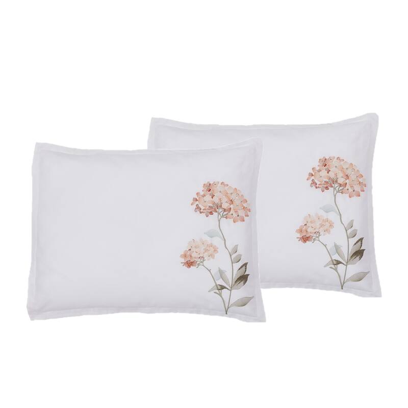 Broderie ensemble housse de couette Collection Hydrangea Embroidery Duvet Set (6 Color)