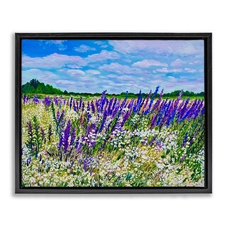 Stupell Summer's Bounty Meadow Framed Floater Canvas Wall Art Design By ...