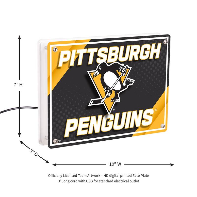 Pittsburgh Penguins LED Lighted Sign