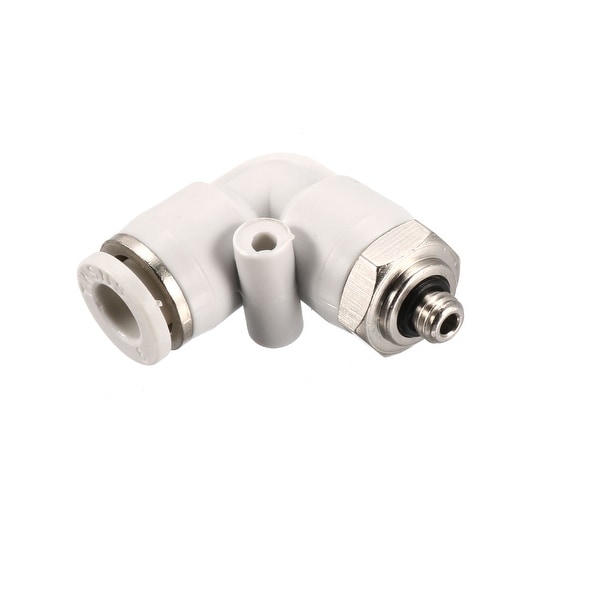Pneumatic Push to Connect Tube Fitting Male Elbow 6mm Tube OD X M5 Thread
