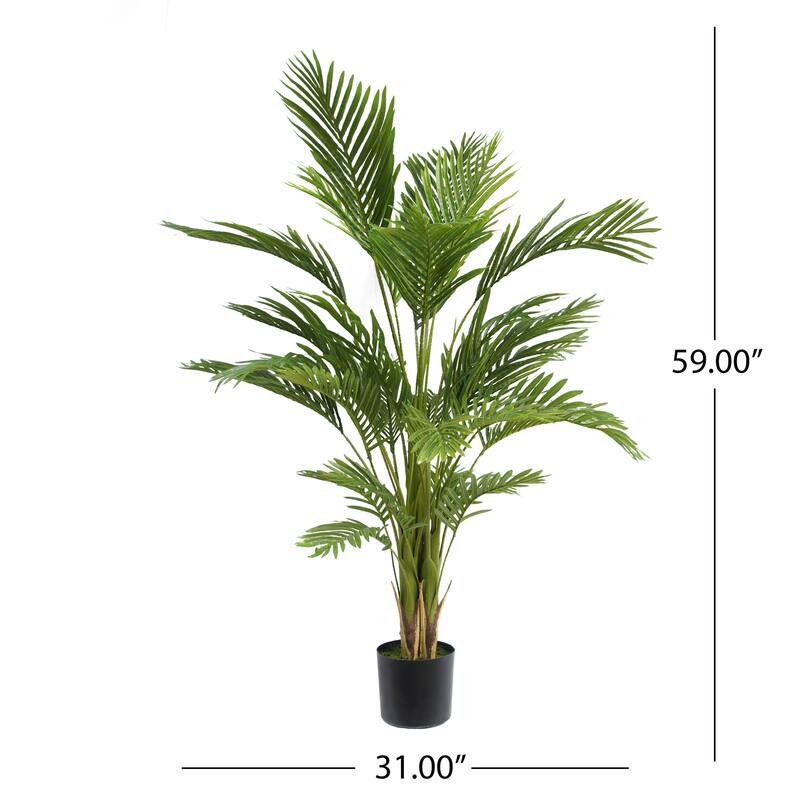 150cm Artificial Palm Tree Potted Plant Indoor Outdoor Tropical Decor - Green