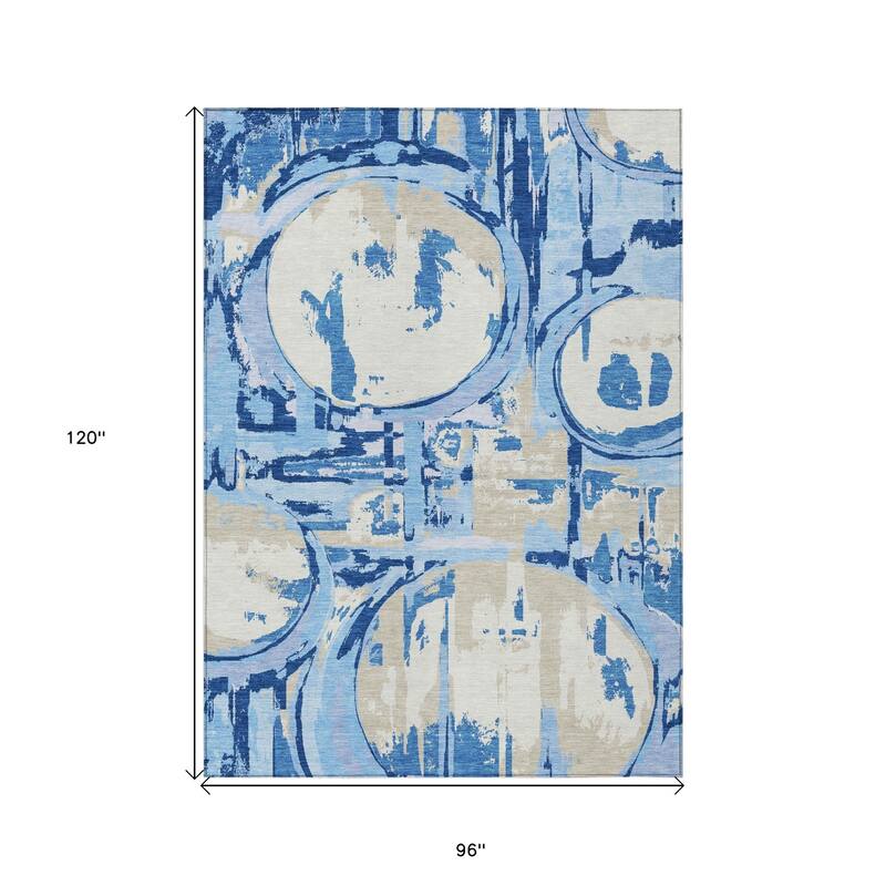 HomeRoots Geometric Transitional Rectangle Outdoor Rug