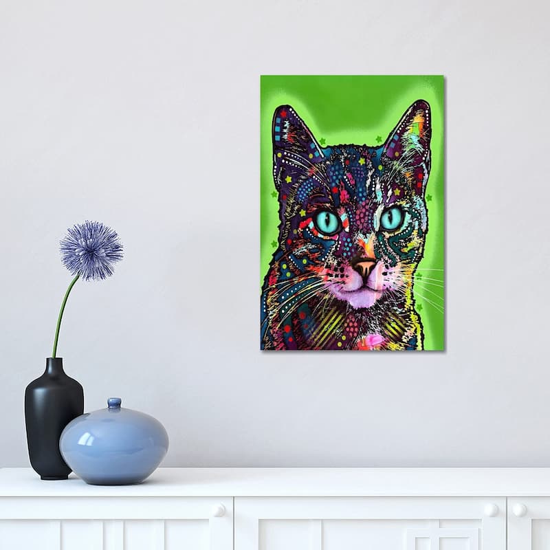 iCanvas "Watchful Cat" by Dean Russo Canvas Print - 18x12x1.5