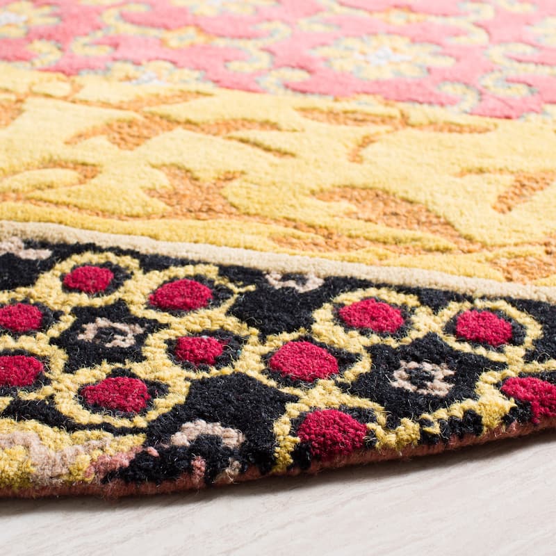 SAFAVIEH Handmade Rodeo Drive Gunjan Mid-Century Modern Abstract Wool Rug