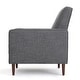 preview thumbnail 37 of 79, Mervynn Mid-Century Modern Button Tufted Fabric Recliner by Christopher Knight Home