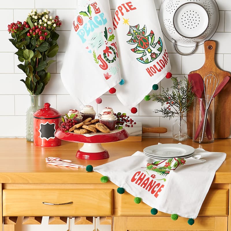DII Asst Holiday Dishtowel (Set of 3)