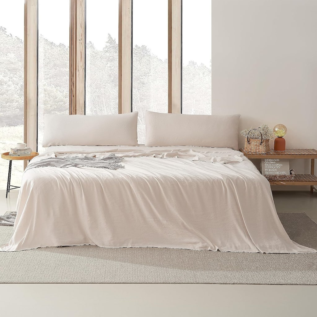 Dark Sky Reserve® - Bamboo Linen Sheet Set - Portugal Made - Creamy Beige
