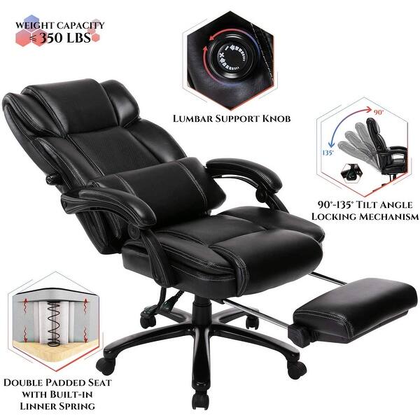 Shop Big And Tall Reclining Office Chair High Back Executive Computer Desk Chair Overstock 31806396