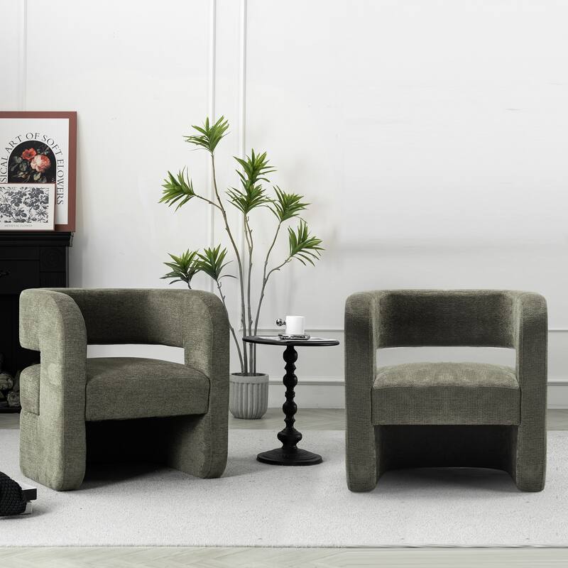 Full Assembled Upholstered Accent Chair For Living Room