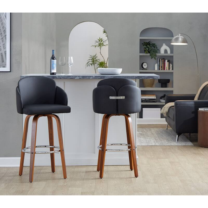 Dahlia 30" Fixed-Height Barstool - Set of 2