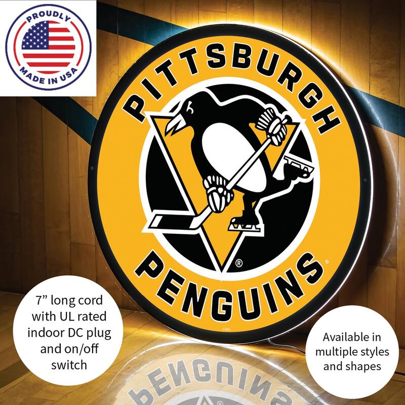 Pittsburgh Penguins LED Lighted Sign