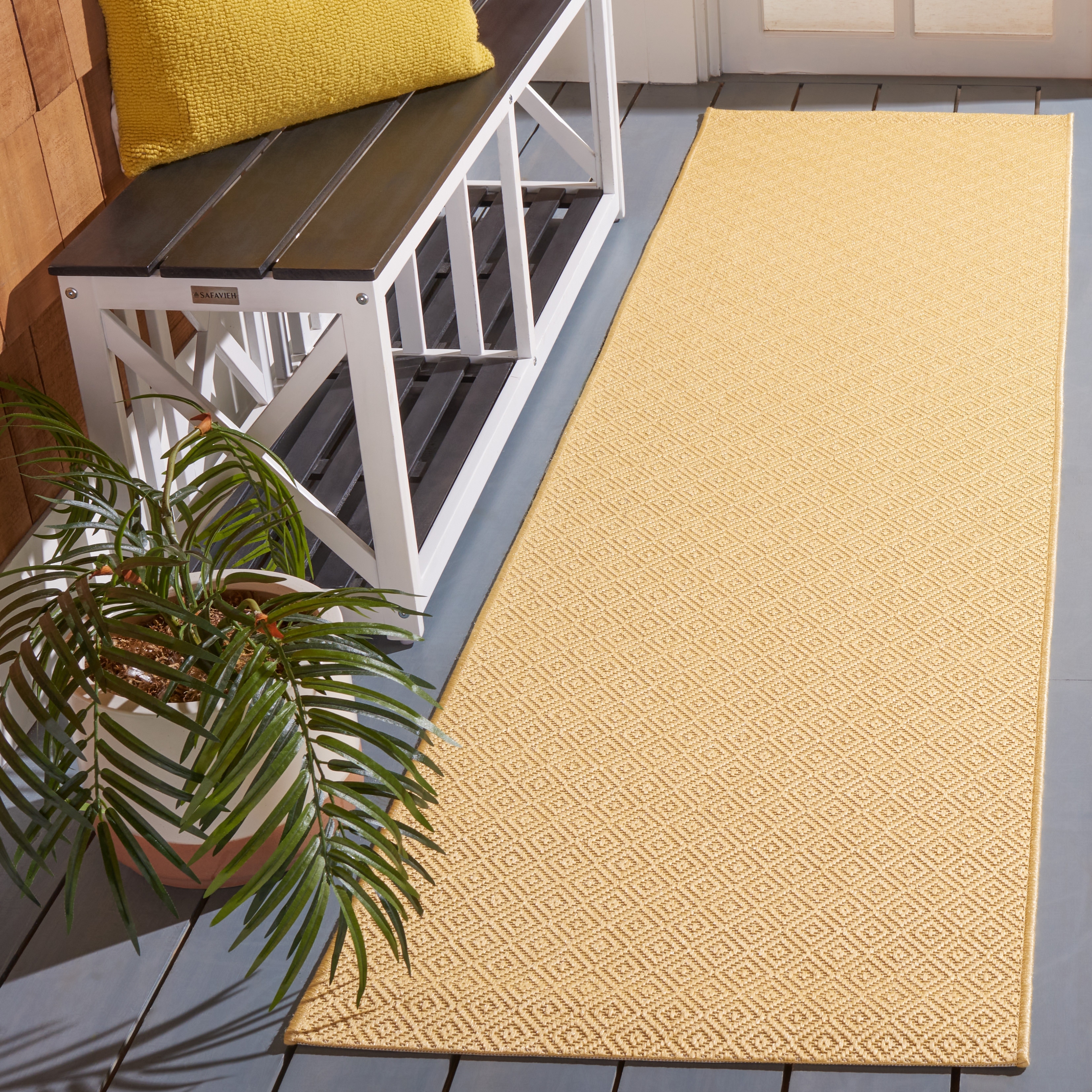 SAFAVIEH Courtyard Oivor Indoor/Outdoor Patio Rug