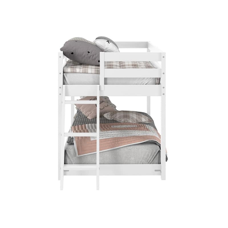 Taylor & Olive Trillium Twin Low Loft Bed with a Twin Under Bed