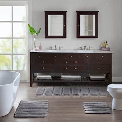 Madison Park Tufted Pearl Channel Solid Bath Rug