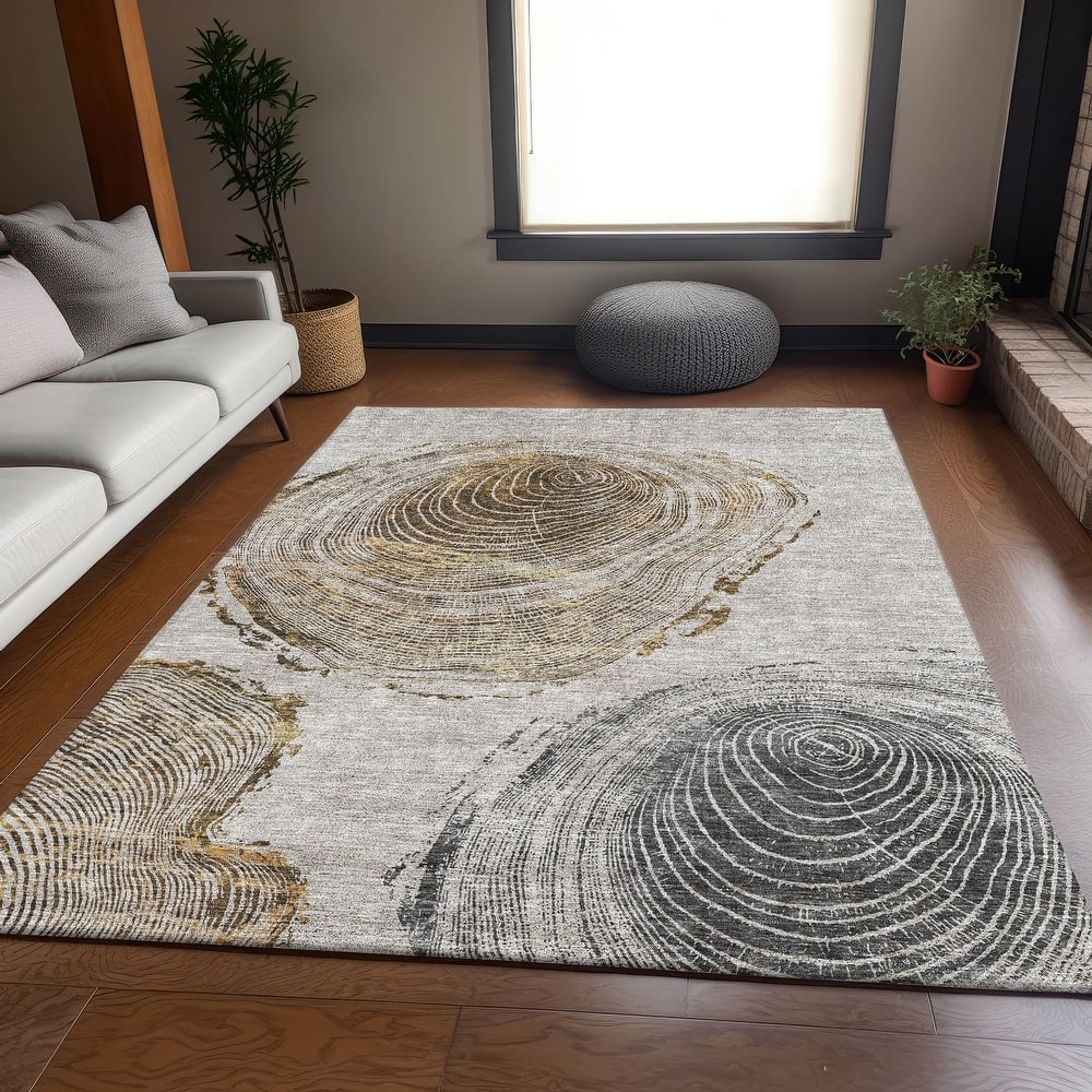 Premium Washable Super Soft Modern Woodgrain Mayfield Rug