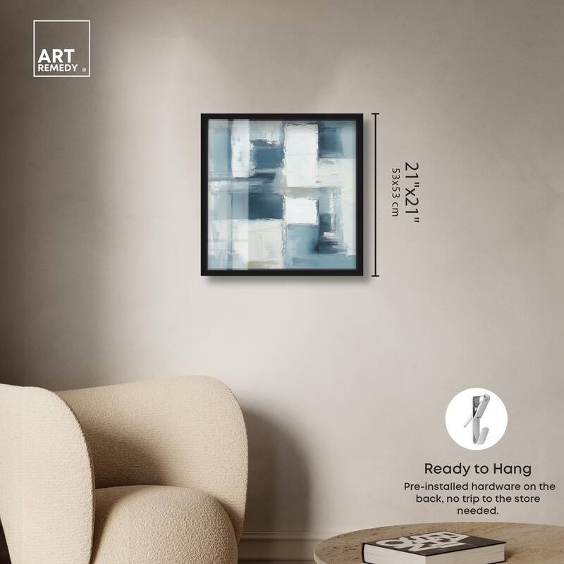 Deconstructed Blue I Shadowbox by Art Remedy