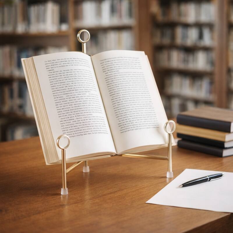 Stylish Metal and Acrylic Easel Stand Decorative Object