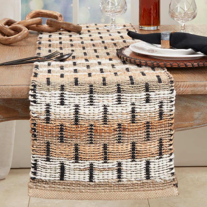 Tailored Stripe Table Runner - 14"x72"