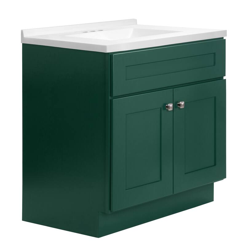 Brookings 31 Inch Assembled Bath Vanity with Modern Sink Top