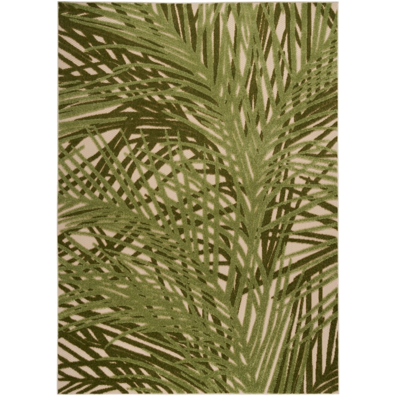 Nourison Aloha Indoor/Outdoor Nature Area Rug - 3'6" x 5'6" - Ivory/Green