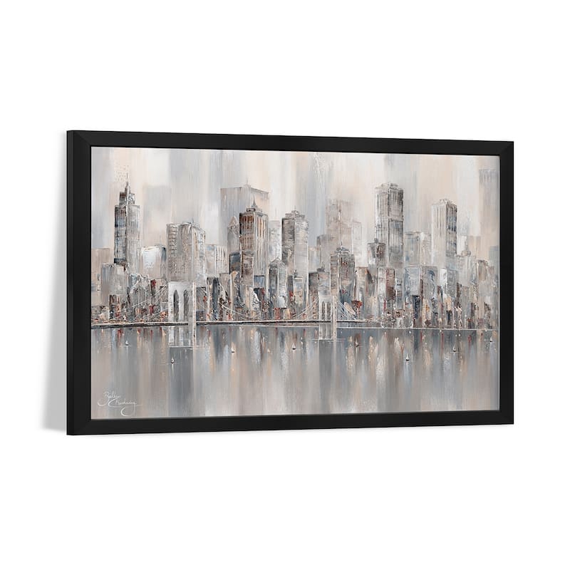 Illusions, New York Skyline II Premium Framed Poster by Isabella Karolewicz