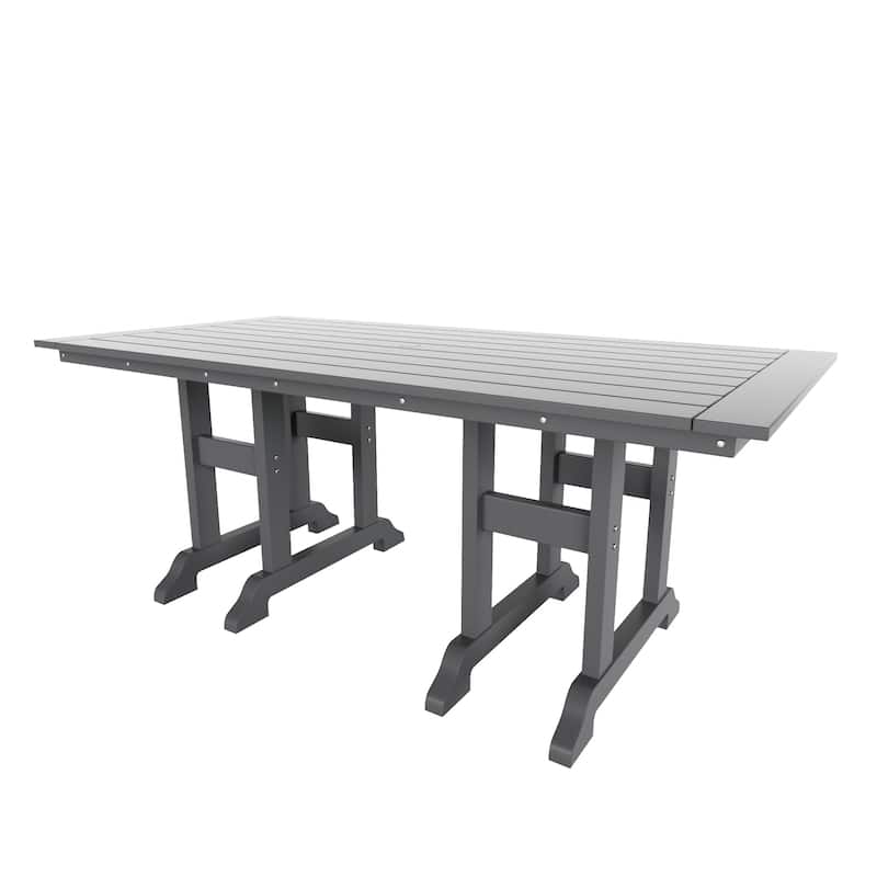 Polytrends Laguna Hdpe All Weather Outdoor Patio 71" Rectangular Dining Table