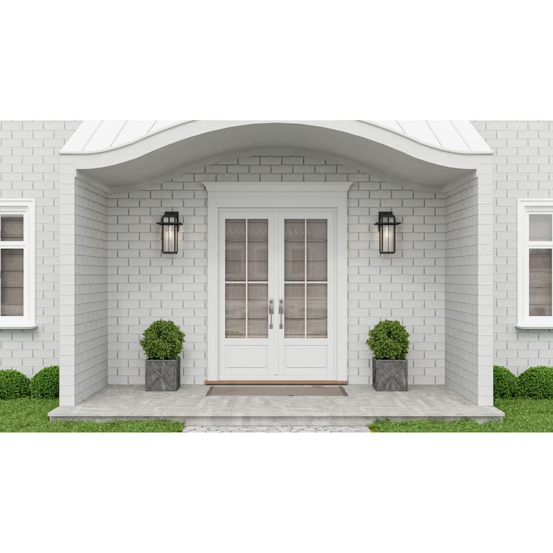 Randall Outdoor Wall Lantern - Mottled Black
