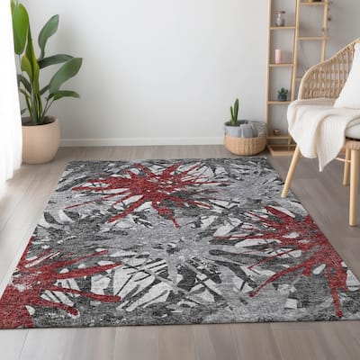 Premium Washable Super Soft Abstract Starburst Mayfield Rug