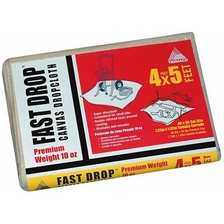 Shop Trimaco 51125 Canvas Drop Cloth 4 X 5 Free Shipping On