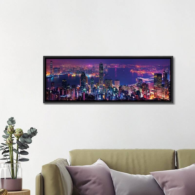iCanvas "Hong Kong Special View" by Marco Carmassi Framed