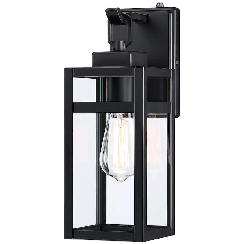 4 Pack Outdoor Wall Light With Sensor Fixtures - 5"x6.57"x14.06"